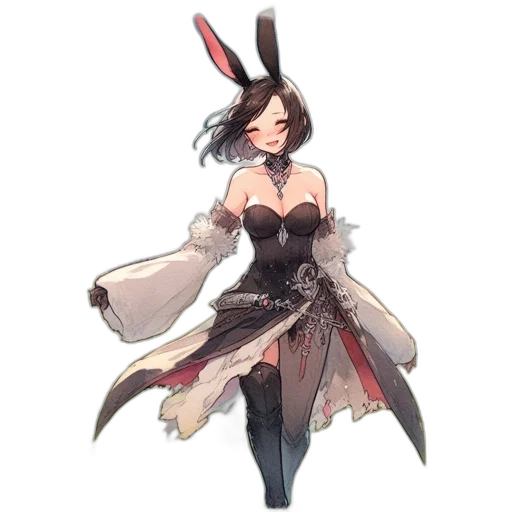 dress, hat, concept art, fantasy art transparent PNG cut-out