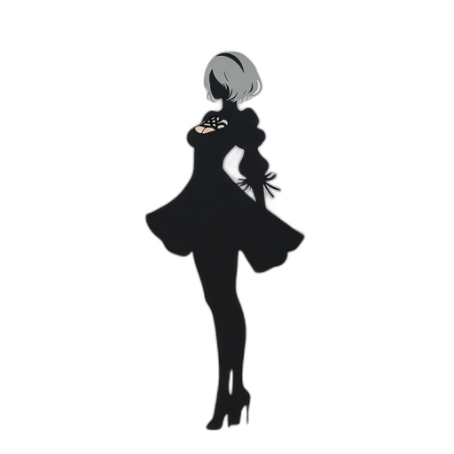 dress, hair, staff, crown transparent PNG cut-out