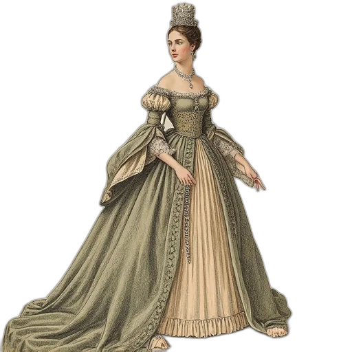 dress, photorealistic, concept art, 3d render transparent PNG cut-out