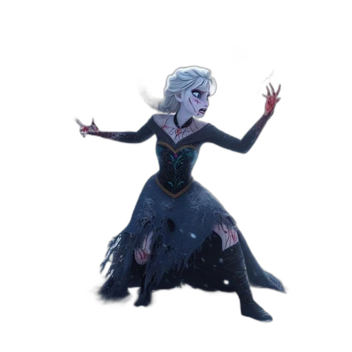 dress, creature, staff, dragon transparent PNG cut-out