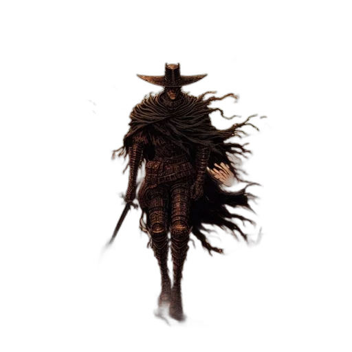 hat, staff, mask, sword transparent PNG cut-out