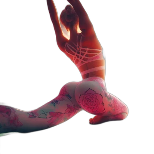 photorealistic, 3d render, woman, pink transparent PNG cut-out