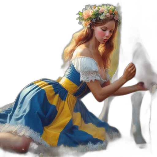 dress, animal, fantasy art, concept art transparent PNG cut-out