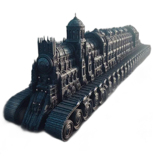 building, 3d render, concept art, fantasy art transparent PNG cut-out