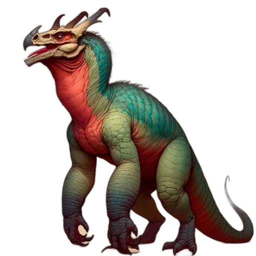 dragon, creature, animal, staff transparent PNG cut-out