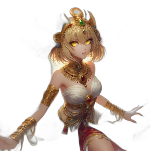 crown, staff, dragon, fantasy art transparent PNG cut-out