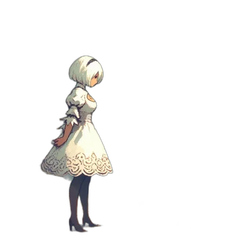 dress, robot, staff, hat transparent PNG cut-out
