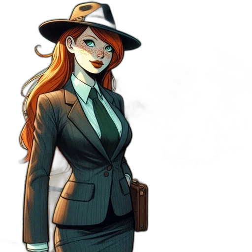 staff, hat, jacket, concept art transparent PNG cut-out