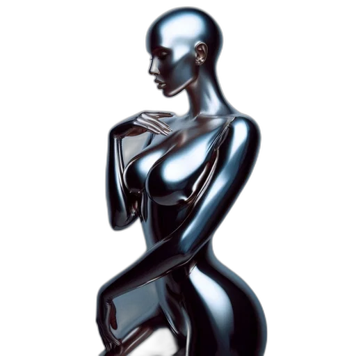 robot, dress, jewelry, face transparent PNG cut-out