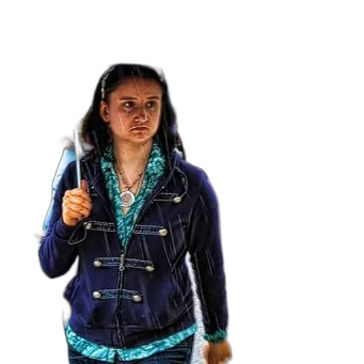 jacket, staff, weapon, face transparent PNG cut-out