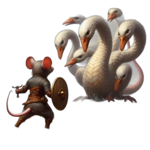 animal, concept art, fantasy art, 3d render transparent PNG cut-out