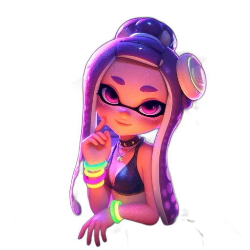 dress, weapon, staff, hair transparent PNG cut-out