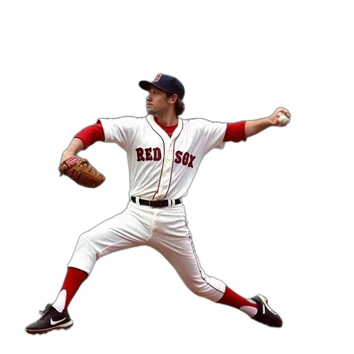 photorealistic, concept art, pitcher, person transparent PNG cut-out