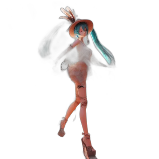 dress, creature, robot, hair transparent PNG cut-out