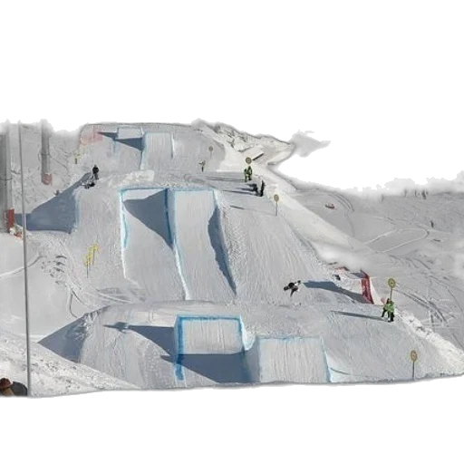 concept art, snow-covered, ski, slope transparent PNG cut-out