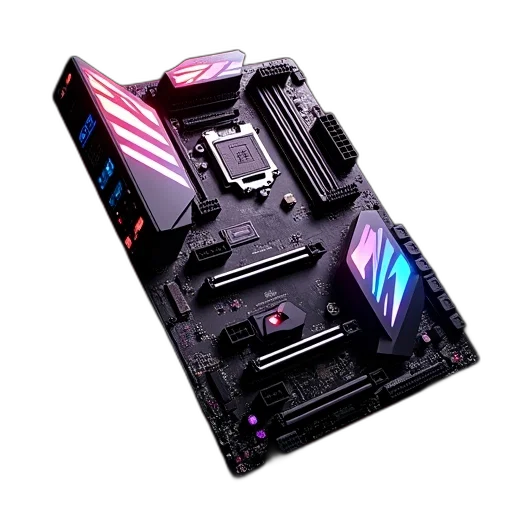 robot, cyberpunk, 3d render, vaporwave transparent PNG cut-out