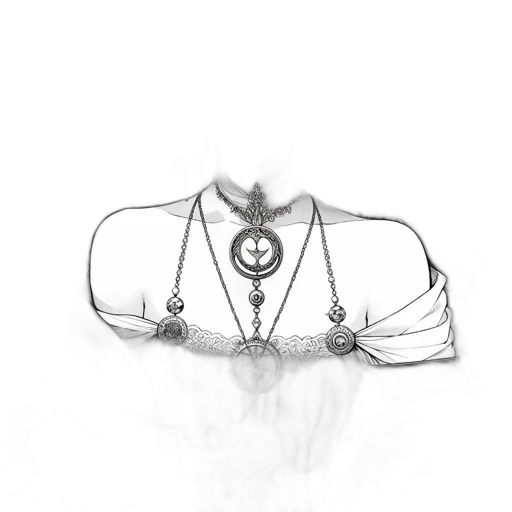 jewelry, crown, staff, dress transparent PNG cut-out