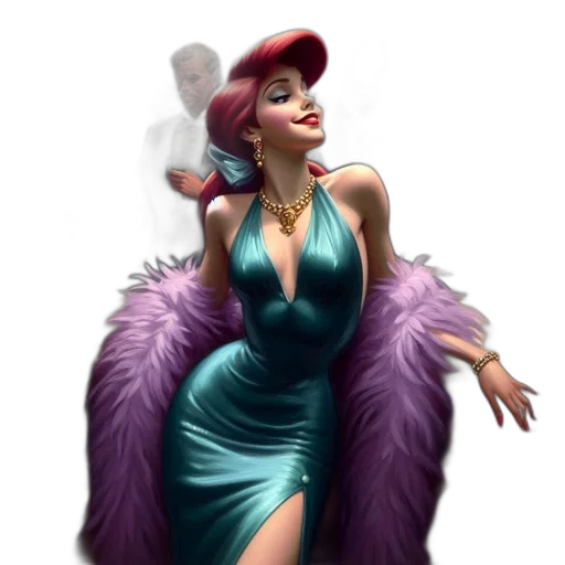 dress, hat, concept art, fantasy art transparent PNG cut-out