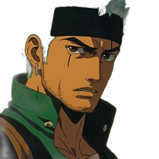 face, hat, staff, jacket transparent PNG cut-out