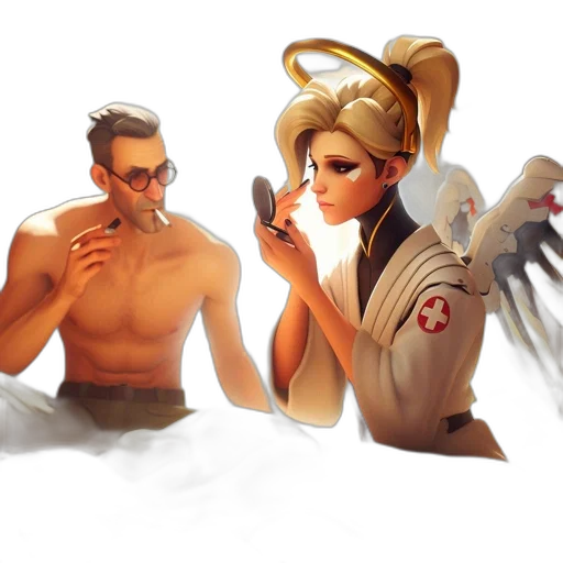 staff, concept art, comic book art, fantasy art transparent PNG cut-out