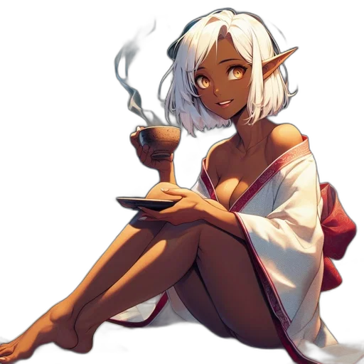 dress, staff, fantasy art, concept art transparent PNG cut-out
