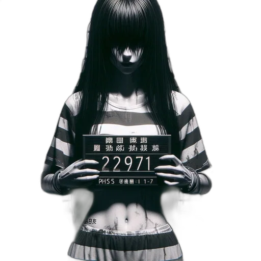 dress, robot, mask, hair transparent PNG cut-out