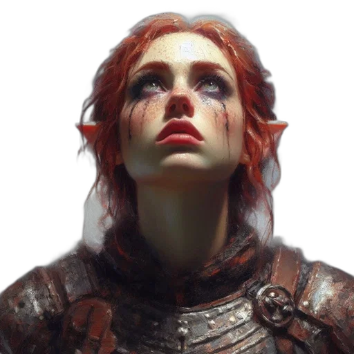 face, sword, crown, concept art transparent PNG cut-out