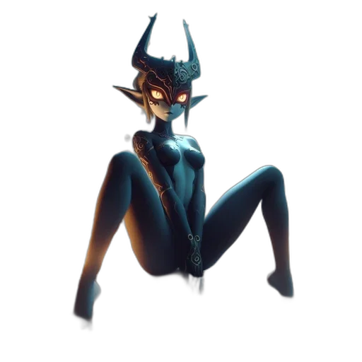creature, robot, mask, staff transparent PNG cut-out