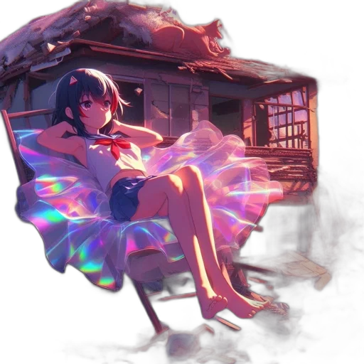 dress, umbrella, weapon, concept art transparent PNG cut-out