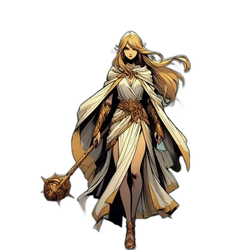 staff, dress, concept art, fantasy art transparent PNG cut-out