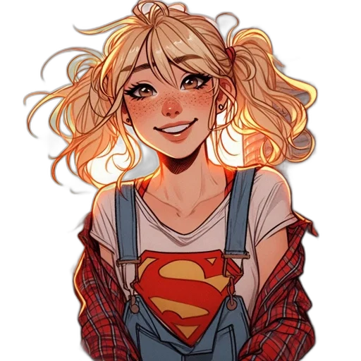 comic book art, cartoon, anime, watercolor transparent PNG cut-out