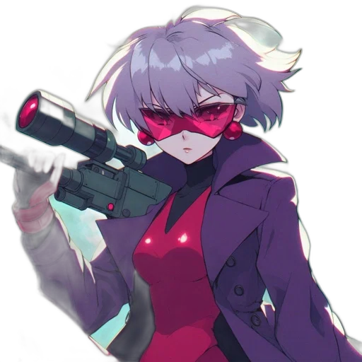 weapon, jacket, staff, robot transparent PNG cut-out