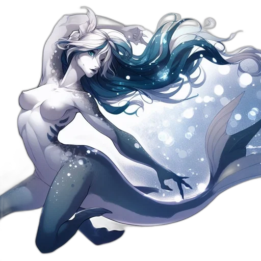 creature, concept art, fantasy art, watercolor transparent PNG cut-out