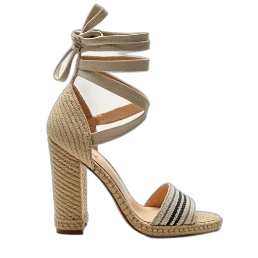 shoes, earth tones, beige, striped transparent PNG cut-out