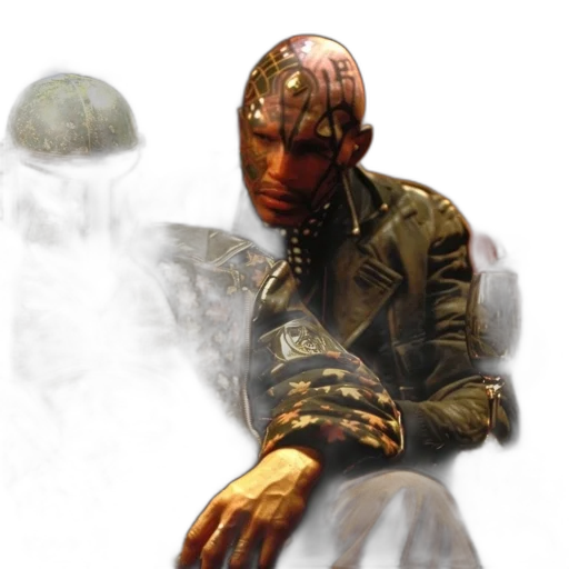 mask, robot, jacket, creature transparent PNG cut-out