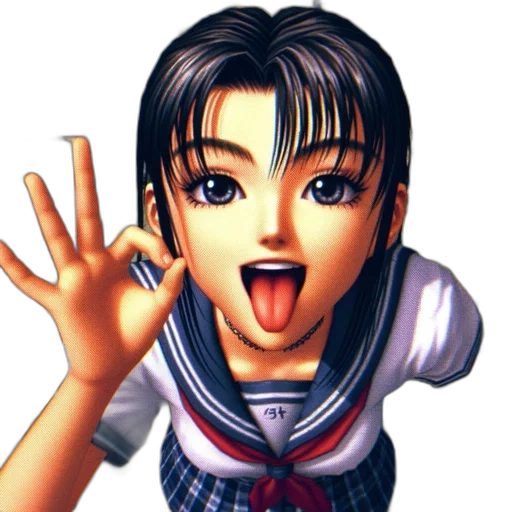 face, 3d render, photorealistic, anime transparent PNG cut-out