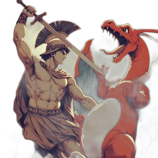 dragon, fantasy art, concept art, comic book art transparent PNG cut-out
