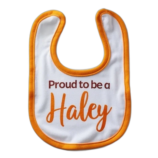 bib, text, reads, proud transparent PNG cut-out