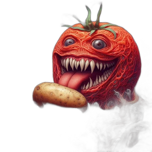 food, mask, creature, face transparent PNG cut-out