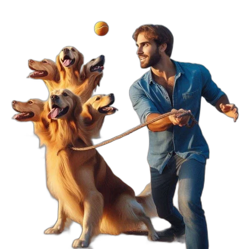 staff, animal, concept art, photorealistic transparent PNG cut-out