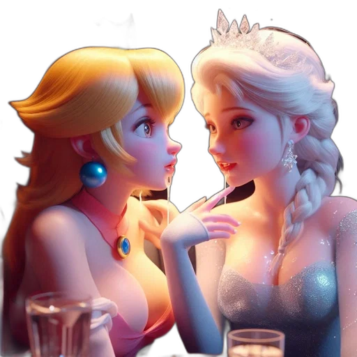 crown, dress, concept art, 3d render transparent PNG cut-out