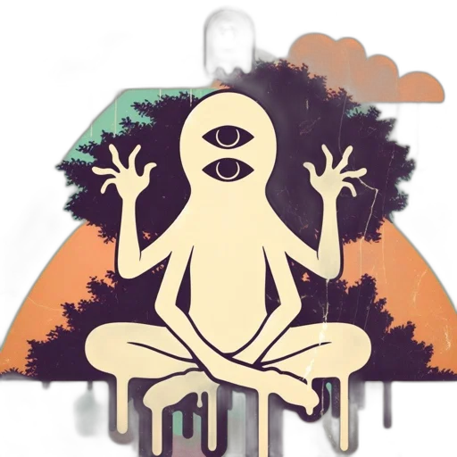 creature, mask, concept art, pixel art transparent PNG cut-out