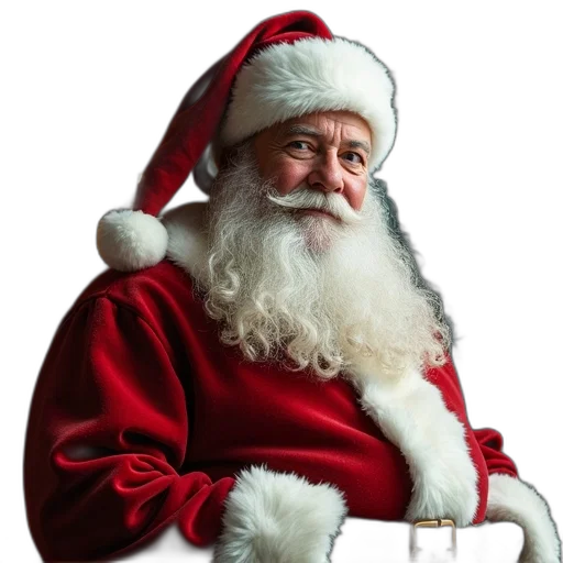 santa, clause, words, spirit transparent PNG cut-out