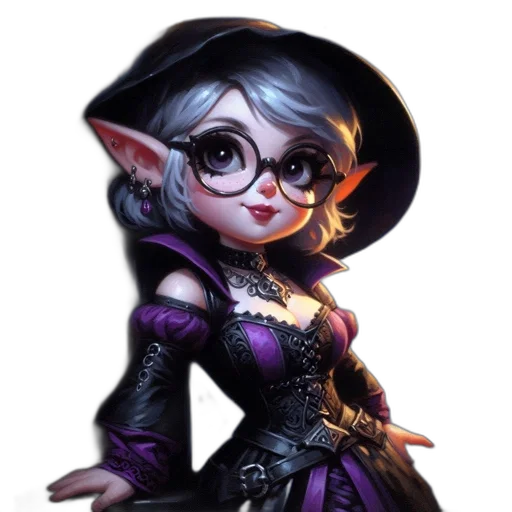 staff, dress, face, fantasy art transparent PNG cut-out