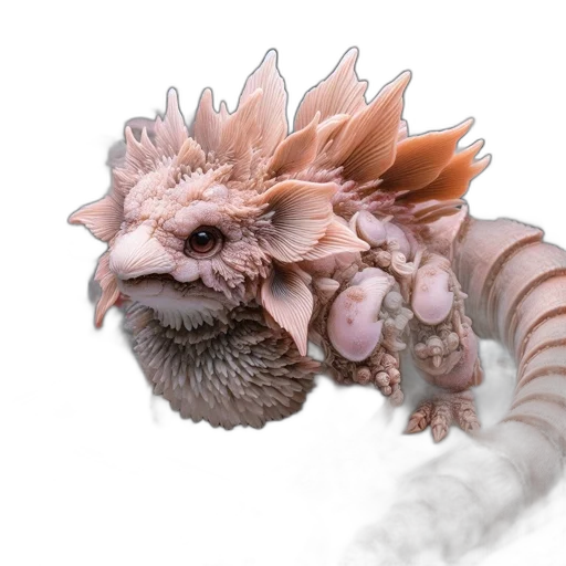 dragon, creature, animal, hair transparent PNG cut-out