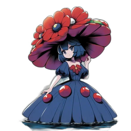 flower, dress, crown, hat transparent PNG cut-out
