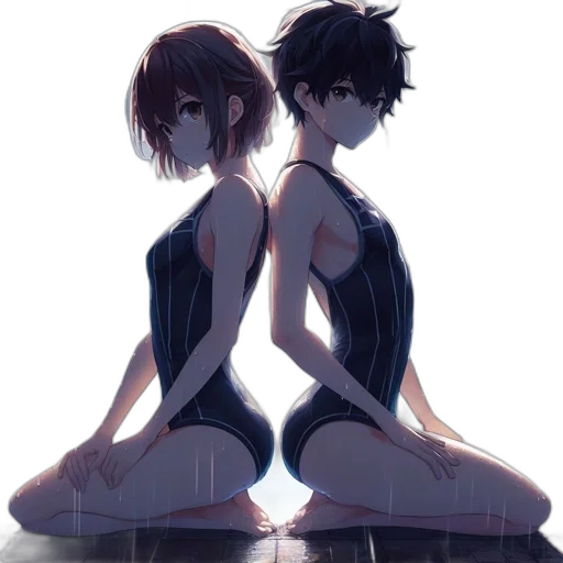 dress, anime, concept art, pixel art transparent PNG cut-out