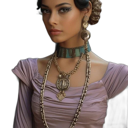 jewelry, dress, crown, staff transparent PNG cut-out
