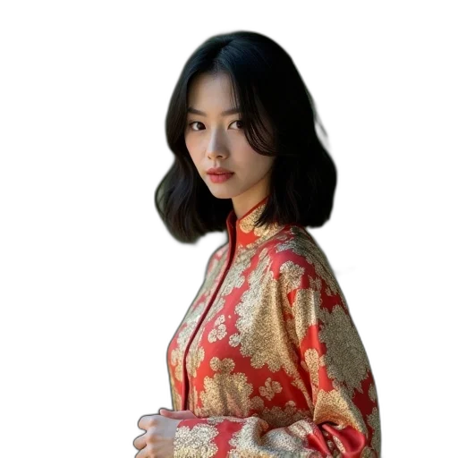 dress, staff, jacket, jewelry transparent PNG cut-out