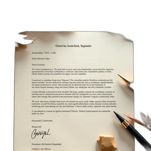 sample, thank, letter, scholarship transparent PNG cut-out